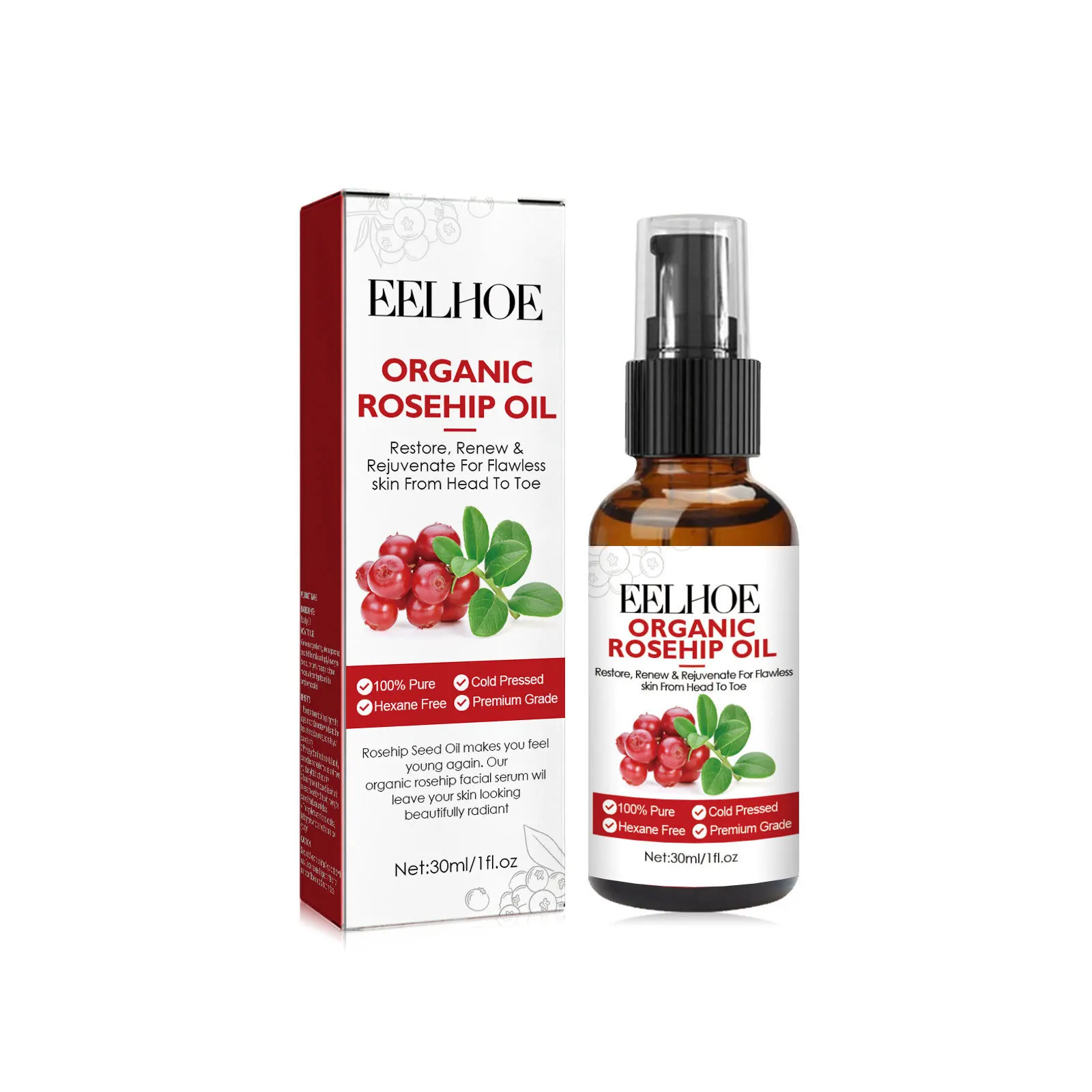 30 мл сыворотка для лица с мас – обзор и цена Face Oil Rosehip
